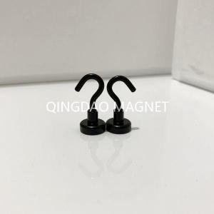 Wholesale Sintered NdFeB Hook Magnet, N35,16KGS, Permenent Hook Magnets in Black Color from china suppliers