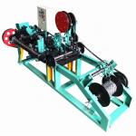 Barbed wire making machines, making traditional twisted barbs/double twisted