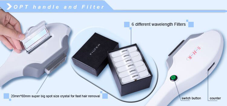 Medical OPT SHR Machine Aesthetic Beauty Salon Devices ROHS Certification