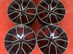 10J 22 Inch Black Alloy Wheels , ET26 5 Twin Spoke Alloy Wheels