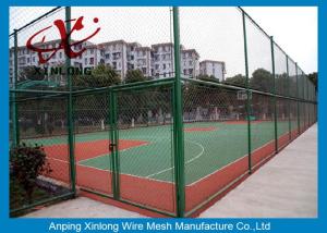 Wholesale 40*40mm Dark Green Chain Link Wire Fence for Forest Protecting / Football Ground from china suppliers
