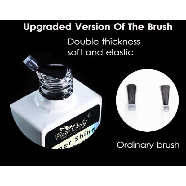 Professional Grade Pure Only Nail Suppliers No Cleanse No Wipe Chrome Uv Led Gel Top Coat Base Coat for Gel Polish Nails