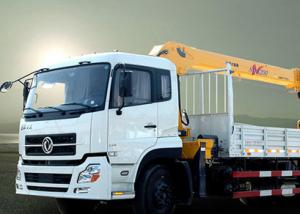 Wholesale New XCMG hydralic Telescopic Boom Truck Loader Crane , 8T Truck Mounted Crane from china suppliers
