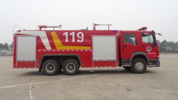 6x4 276kw Rapid Rescue Fire Engine , Diesel Emergency Rescue Truck Multiple
