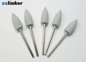 Wholesale White / Brown Dental Abrasive , Dentist Mini Rubber Silicone Polishers HP Abrasive Mounted from china suppliers