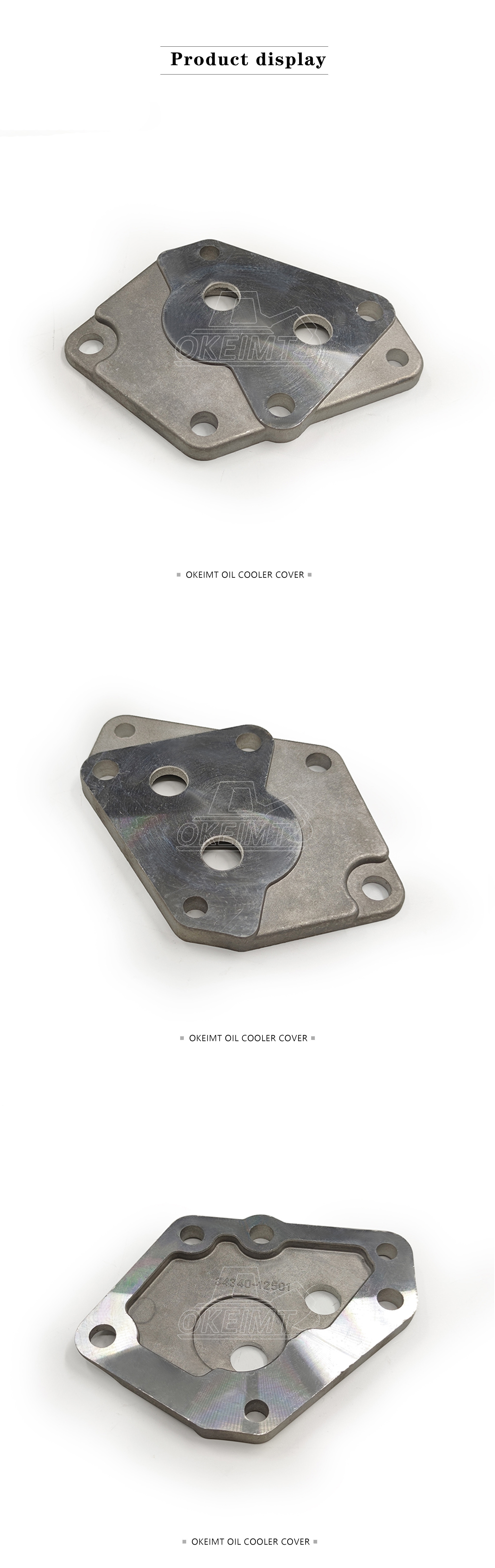 Engine S6K 34340-11801 Oil Cover Head E200B E320V2 Plate 34340-12501 6Holes