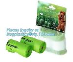 Eco friendly Dog Waste Pet Poop Bags Refill Rolls with dipenser, bone shape