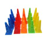 38cm 48cm Agility Soccer Training Equipment Plastic Cones For Sports