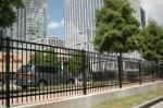 Front Yard Steel Picket Fencing Panels Rail 25*25mm or 40*40mm Blue White Black