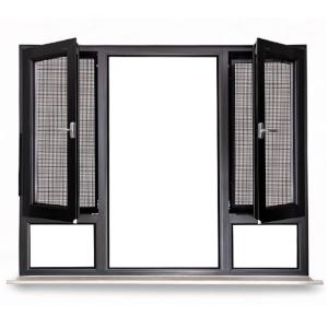 Wholesale Aluminium Narrow Frame Casement Windows Wind Pressure Resistance Level 9 Customizable from china suppliers