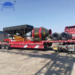 50M3/H YHZM50 Mobile Ready Mix Concrete Plant PLC Controller