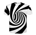 Round Neck 3d Sublimation Printing T Shirts Machine Wash Breathable