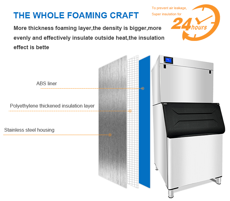 R404A/R290/R22 Refrigerant 200kg Big Cube Ice Block Maker 28x28x22 38x38x22 Automatic Ice Maker Machine for Commercial