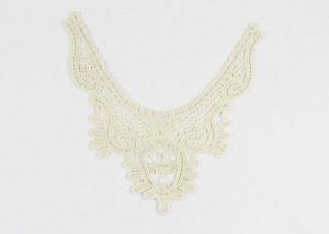 Wholesale Guipure Lace Collar Applique , Water Soluble Chemical Neckline Applique Trim For Dress from china suppliers