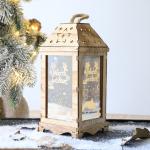 Calendar Counting Wooden Storage Box Christmas House Decorative Gift Box