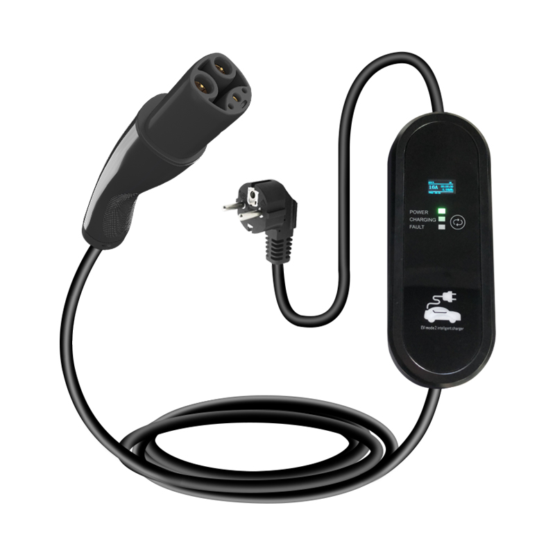 5M NACS Charging Case 3.5KW 220V for Energy EV Portable Electric Car Charging with Small Screen Convenient and Versatile