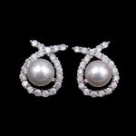 Luxury Crystal Style 925 Silver Freshwater Pearl Jewellery For European In