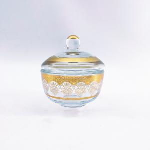Wholesale Storage Crystal Clear Glass Candy Dish Round Shape 5.5cm Depth from china suppliers
