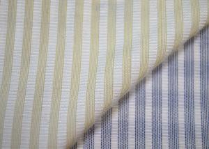 China Woven Technics Blended Striped Jacquard Fabric Soft Touch For Dress on sale