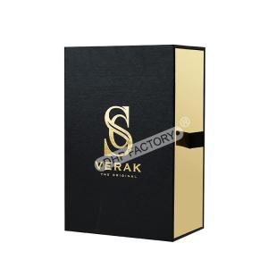 Wholesale Gold Foil Logo Perfume Sample Box With Ribbon For Luxury Gift Packaging from china suppliers