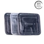 PP Food Microwave Safe 4 Compartment Disposable Container Storage Boxes
