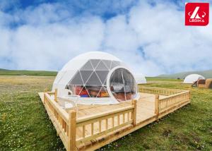 China Waterproof 6M Glamping Geodesic Dome Tent Hotel For Resort on sale