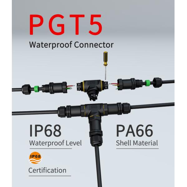 IP68 3 Pole Contactor 16A 185*118mm Tee Wire Connectors