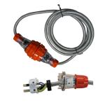 IP66 Waterproof Braided Extension Cable With Industrial Plugs As nzs Plug Power