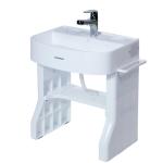 CPC Baby Wash Basin Plastic Free Standing Pedestal Children Size Shampoo Sink
