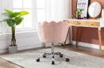 Pink Swivel Shell Chair D17.72inch