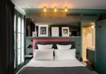 Zimbabwe hotel style apartment bedroom furniture of fabric bed with nighstand