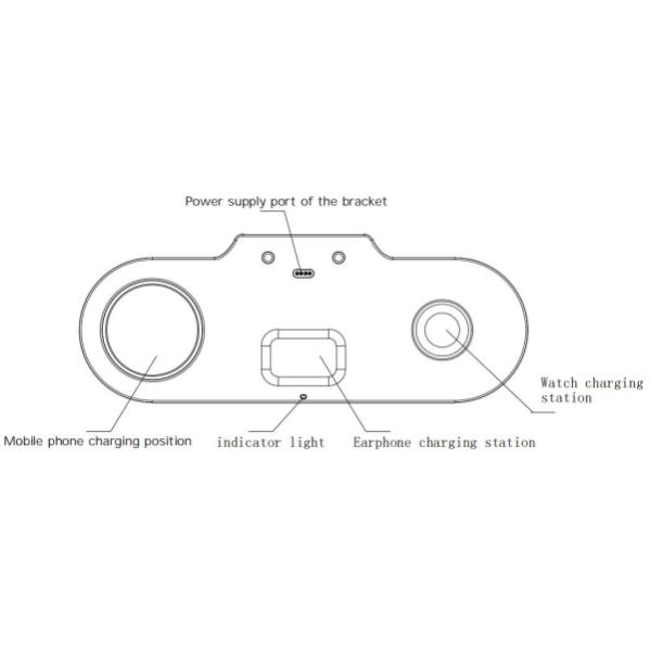 High Quality multi function Wireless Charger ,Magnetic Wireless Charger 15W Wireless Charging for iPhone for IWatch for Earphone