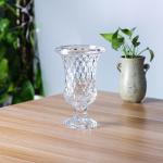 25cm 9 Inch Tall Glass Flower Vase Short Stemmed For Home Deco / Hotel,