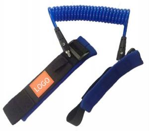 Wholesale High Quality Plastic Bungee Solid Blue Coiled Safety Harness From Anti-Lost from china suppliers