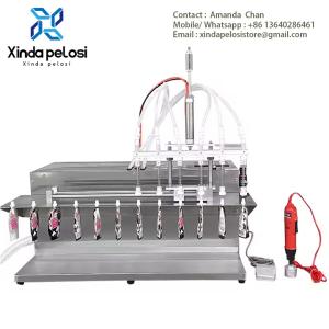 Wholesale Desktop 6 Heads Nozzles Bottle Filler Gear Pump Bottles Containers,Spout Bag Filling Machine from china suppliers