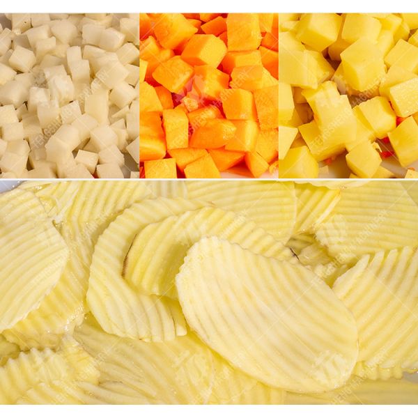 Ginger Pineapple Dual Feeding Inlet Vegetable Processing Machine Connectable SS