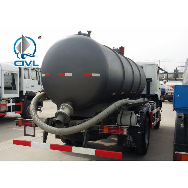 10000L Capacity 4X2 Sewage Suction Truck ZF8098 336HP Sewage Vacuum Truck