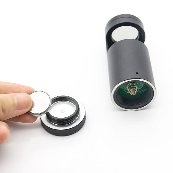 Black Gemological Portable Polariscope with LED Cold Light Source FPP-30