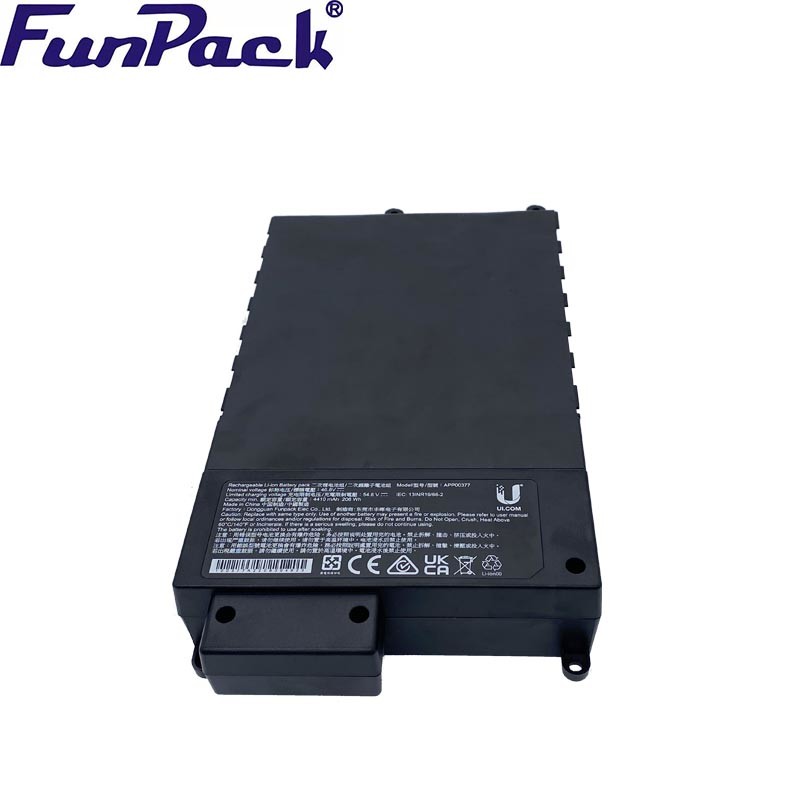 46.8V Lithium Ion Battery Pack 4410mAh 206Wh Black 500 Cycles Rechargeable