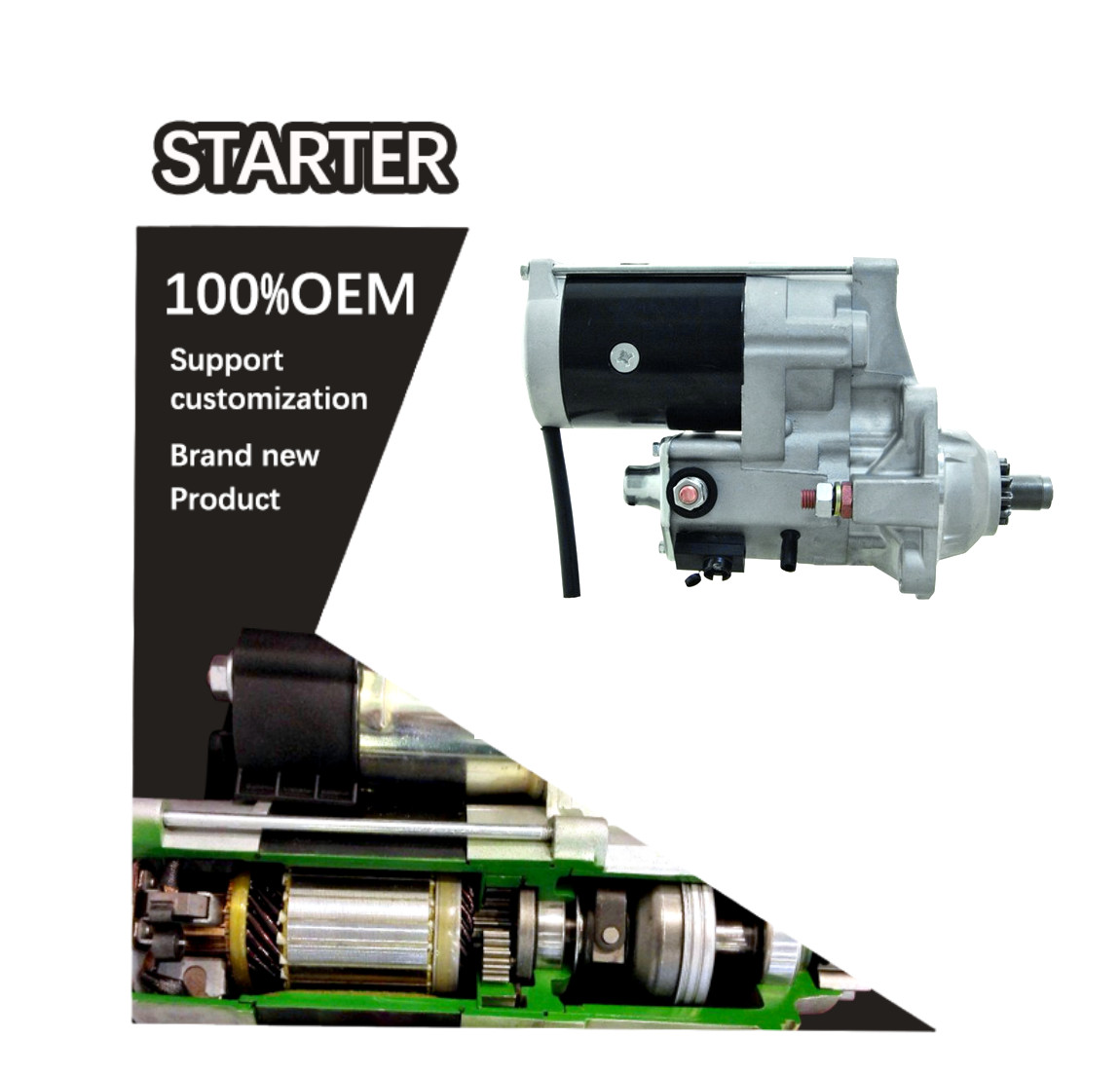 24V 10T CW STARTER 1113445 028000525, 0280005250, 0280005251 028000-525, 028000-5250, 028000-5251 RE15663, SE501418