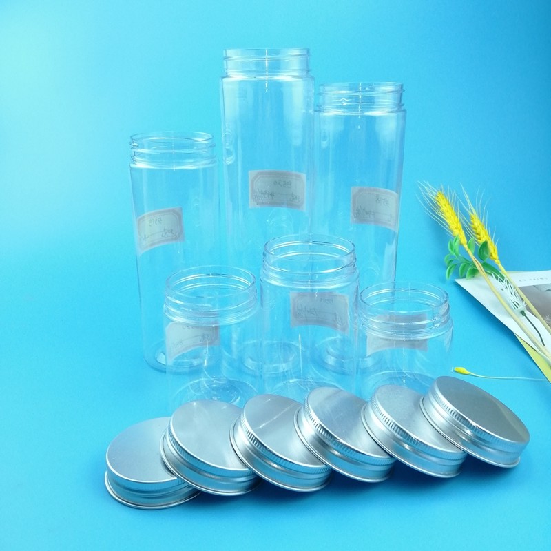 65mm Plastic Screw Cap Jars For Snack Beans Salt