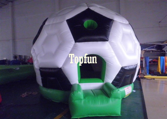 Sport Giant 4m Inflatable Bouncy Castle , White Soccer Bouncy House