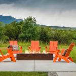 Gas Propane Heating Corten Steel Fire Pit 1200 X 600 X 320mm Courtyard