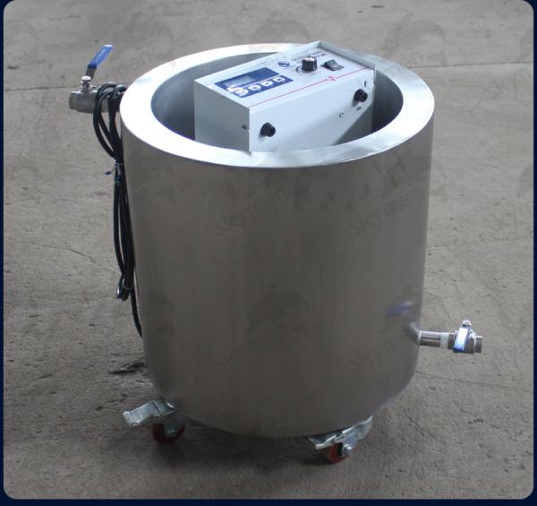 Cylindrical Industrial Ultrasonic Cleaner Round Columnar SUS 304 / SUS 316
