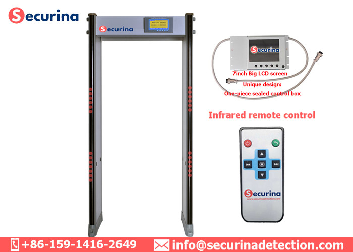 Security Control Archway Metal Detector 7 Inch LCD Display For Mass Events / Public Places