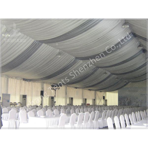 Replacement Tent Parts Decorative Lining Satin Cloth / Trevira CS Material