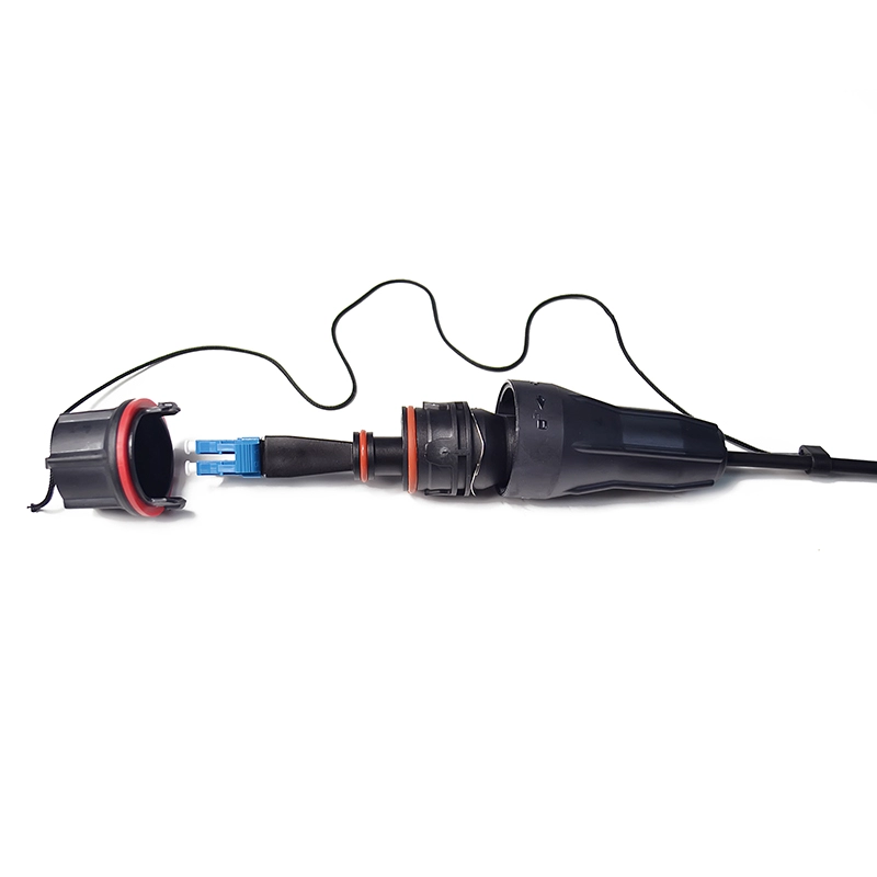 Ip67 LC Compatible Fullaxs Waterproof Fiber Optical Cable