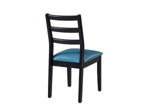Wholesale Hotel Solid Wood Blue Upholstered Dining Chairs from china suppliers