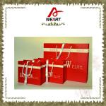 Fashion Black Custom Paper Shopping Bags With Cotton / Ribbon Handle