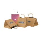 Extra Large Wide Base Brown Kraft Paper Bags 16x6x12 Shopping Bags
